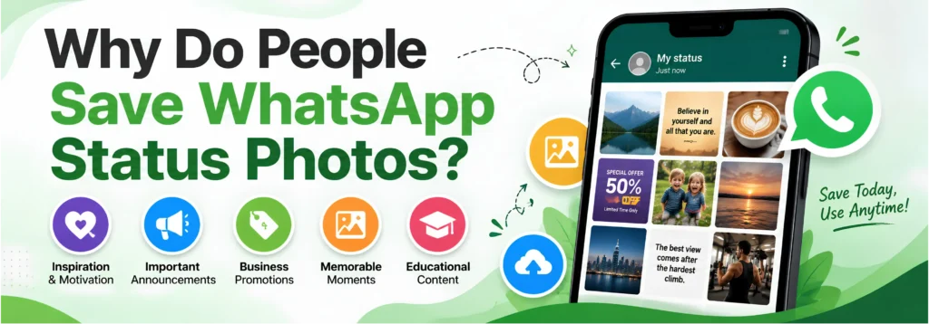 save whatsapp status photos